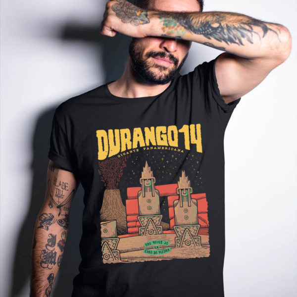 Durango14 camiseta negra Los Reyes de la Edad de piedra