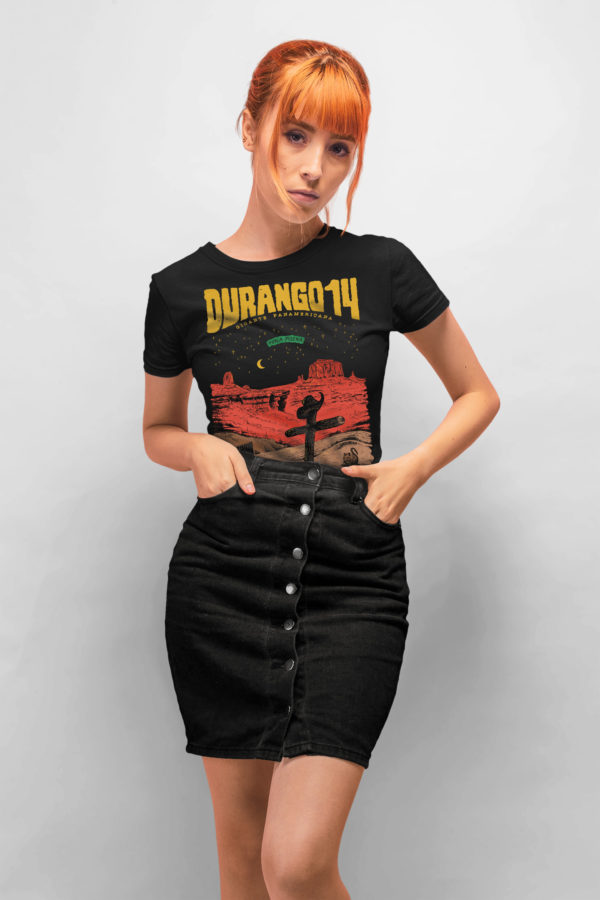 Camiseta negra chica Durango14 Porca miseria
